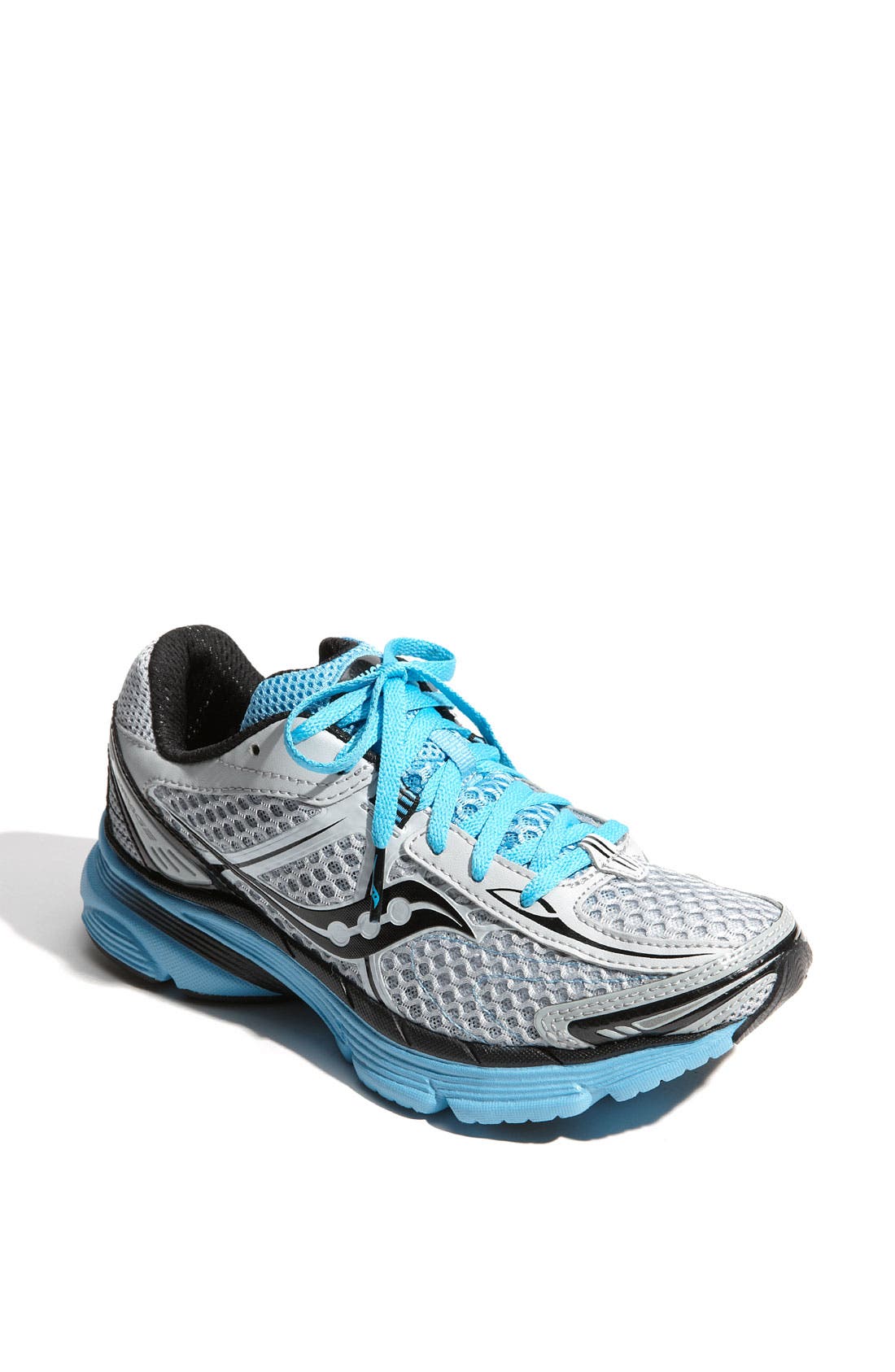 'ProGrid Mirage' Running Shoe, Main, color, SILVER/ BLACK/ BLUE