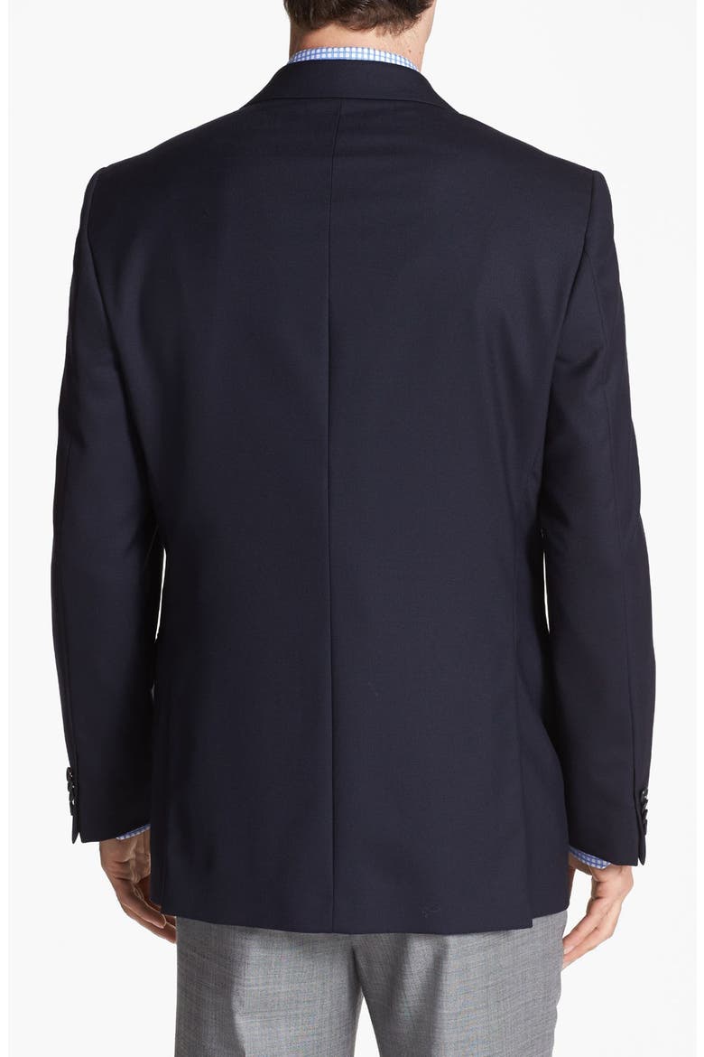 Solid Wool Blazer, Alternate, color, NAVY