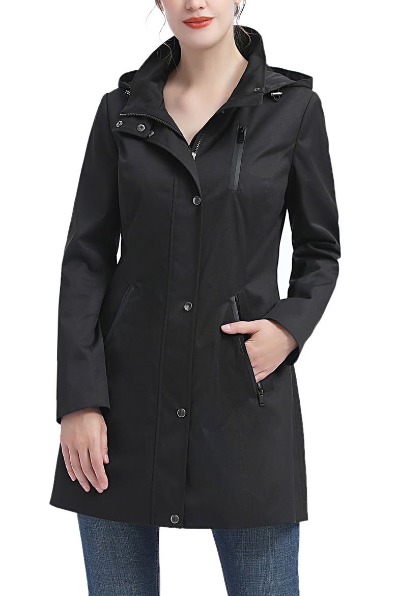 Women's Molly Hooded Anorak Jacket, Main, color, Black