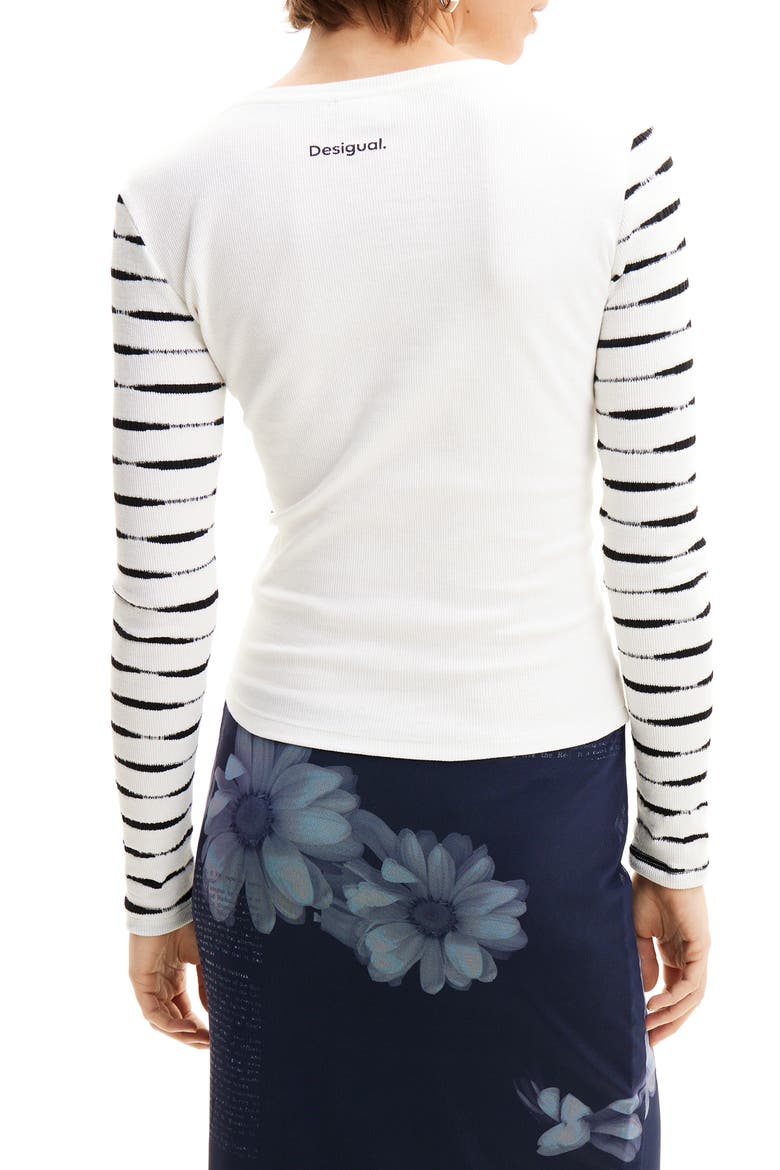 Patchwork Floral T-Shirt, Alternate, color, WHITE
