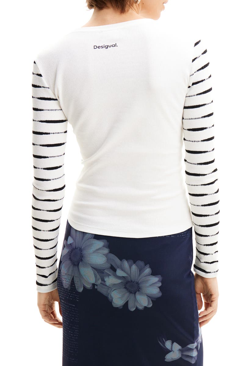 Desigual Patchwork Floral T-Shirt, Alternate, color,