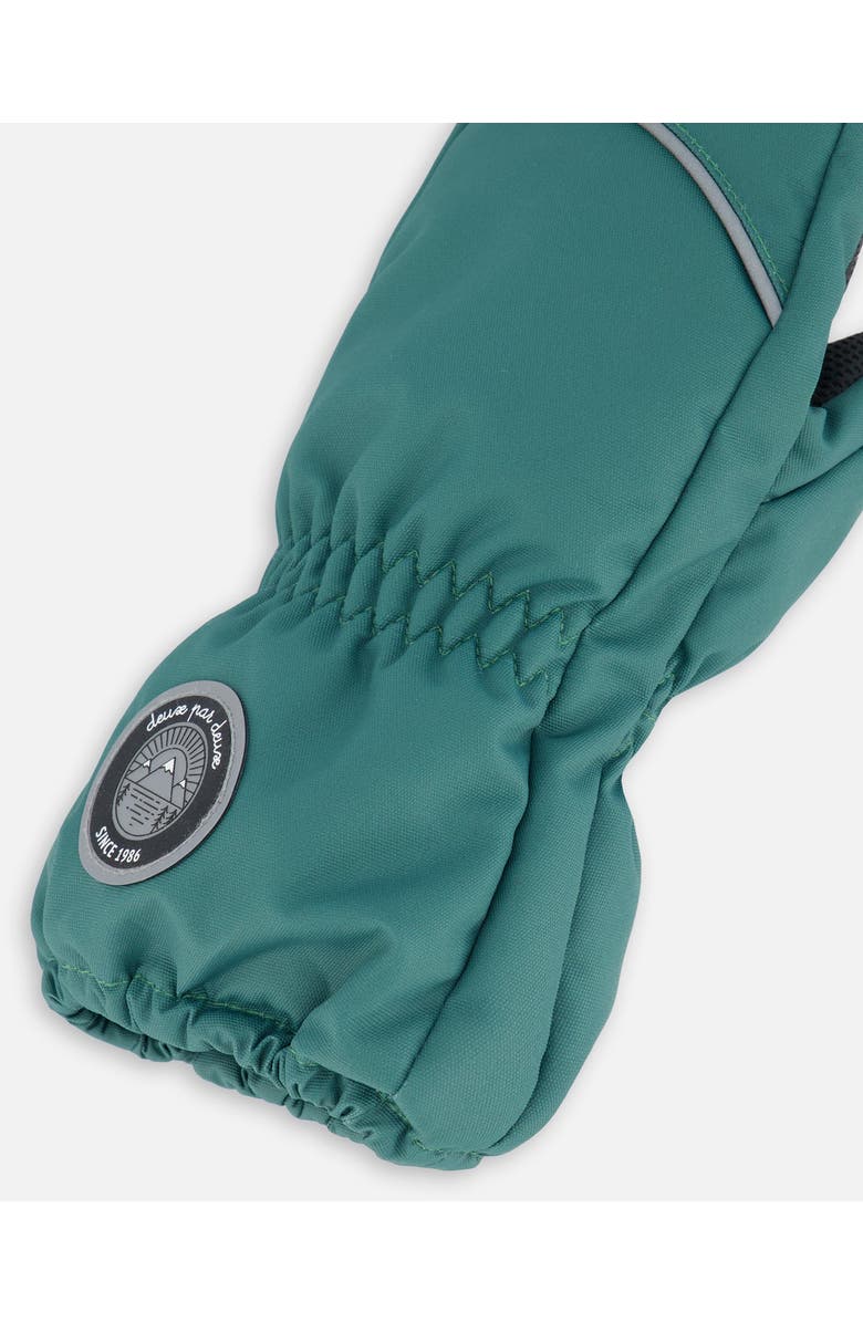 Deux par Deux Kids Unisex Solid Mittens Sage Green, Alternate, color, 