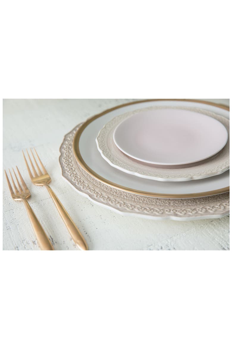 Velo 5-Piece Place Setting, Alternate, color, GOLD