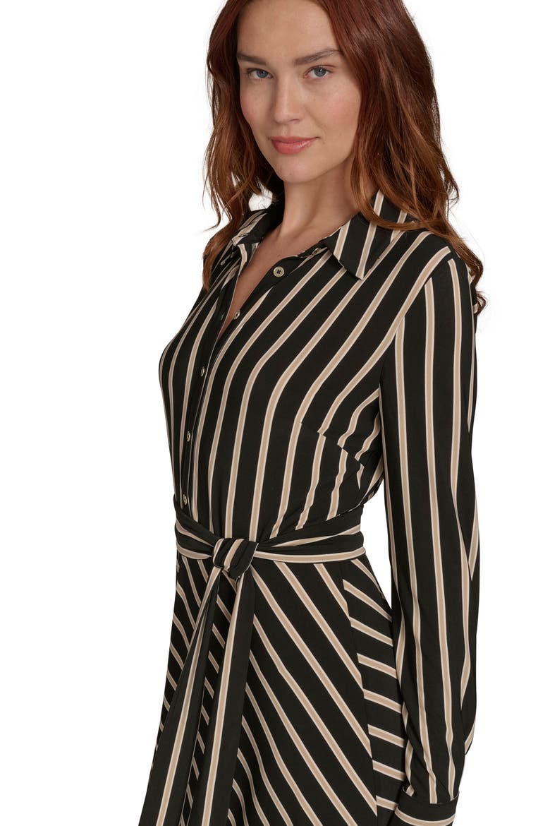 Long Sleeve Midi Dress, Alternate, color, BLACK.SAND