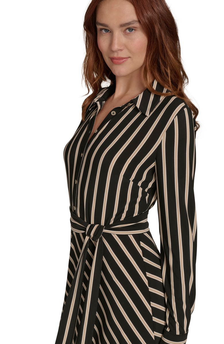 Tommy Hilfiger Long Sleeve Midi Dress, Alternate, color, Black.sand