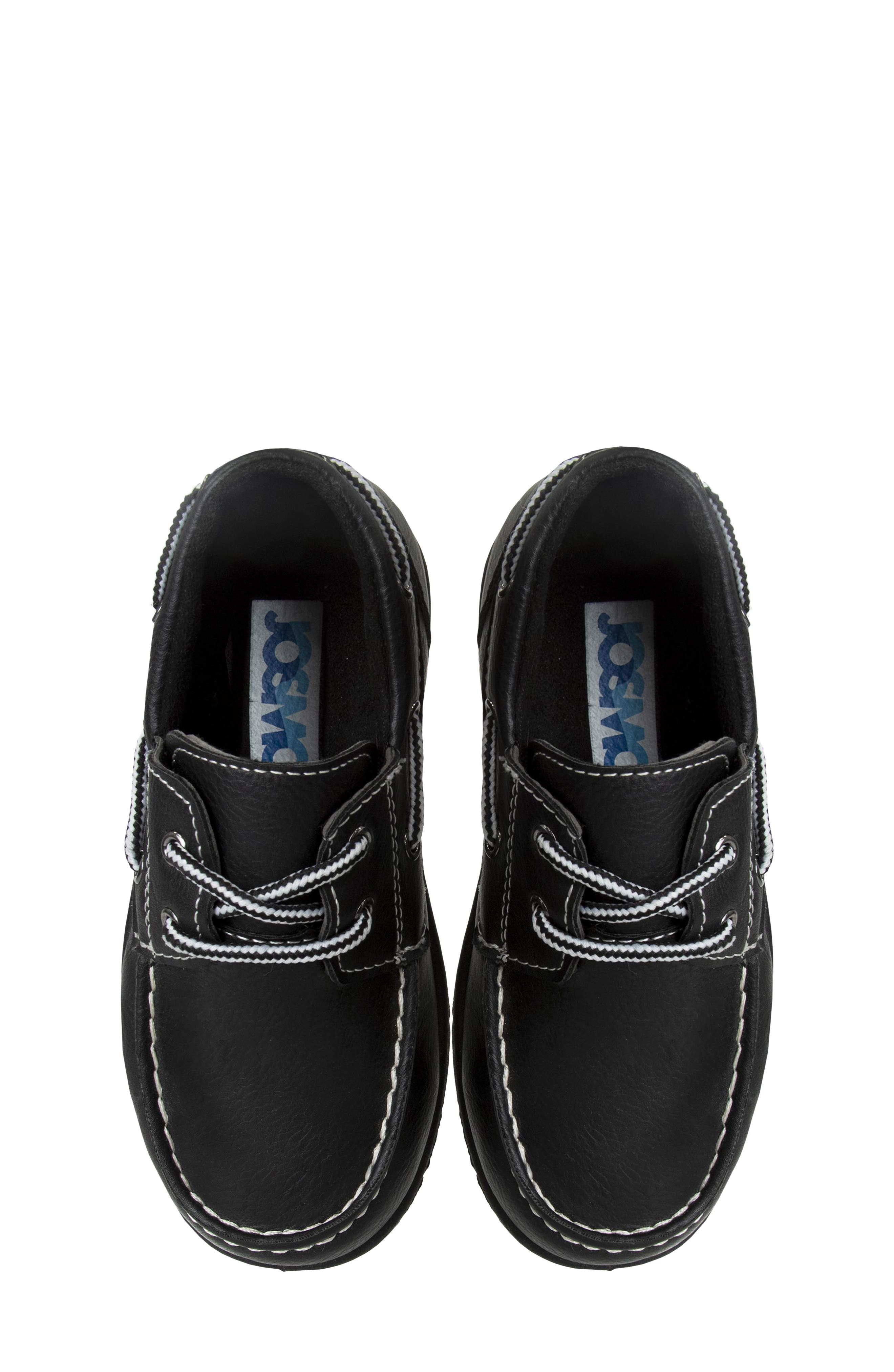 Kids' Casual Boat Shoe Loafer, Alternate, color, BLACK