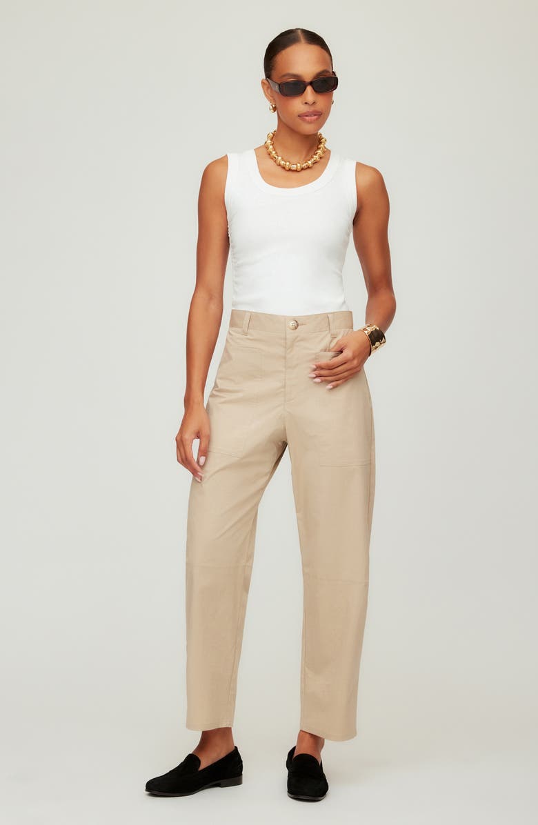 FIFTEEN TWENTY Sondra Barrel Leg Pants, Alternate, color, Stone