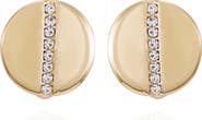 Vince Camuto Crystal Disc Clip-On Earrings
