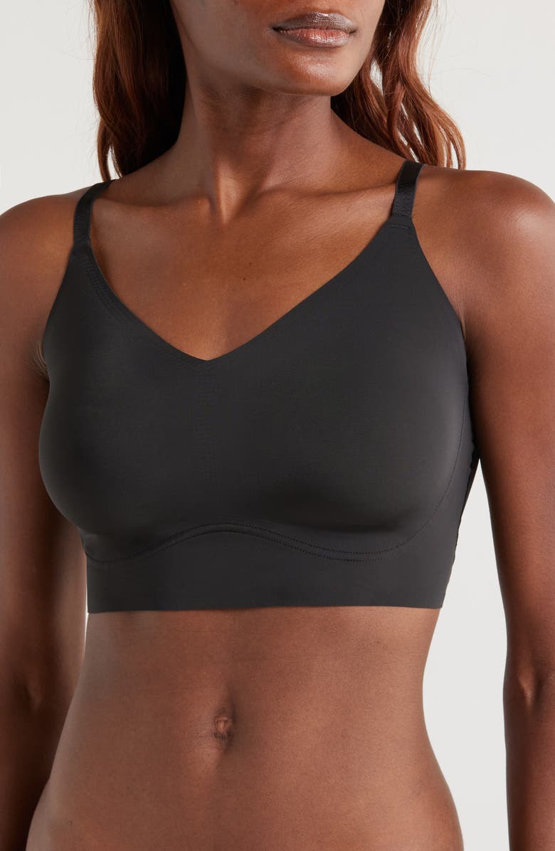 True & Co True Body Lift Triangle Bra, Main, color, Black