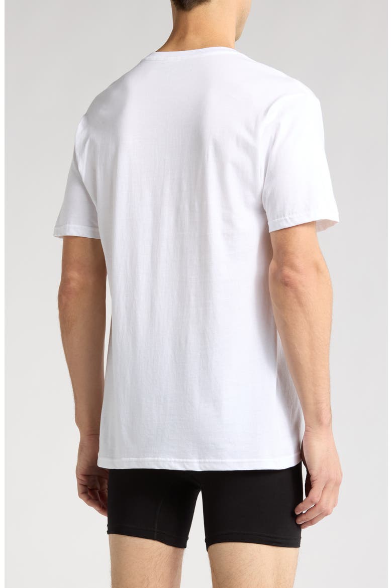 Classic Cotton 3-Pack V-Neck Undershirts, Alternate, color, WHITE
