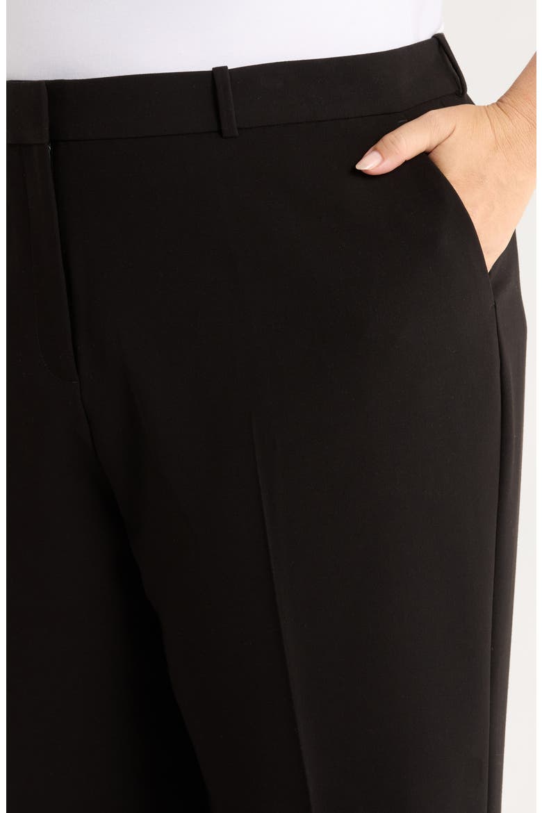 Ankle Straight Leg Pants, Alternate, color, BLACK