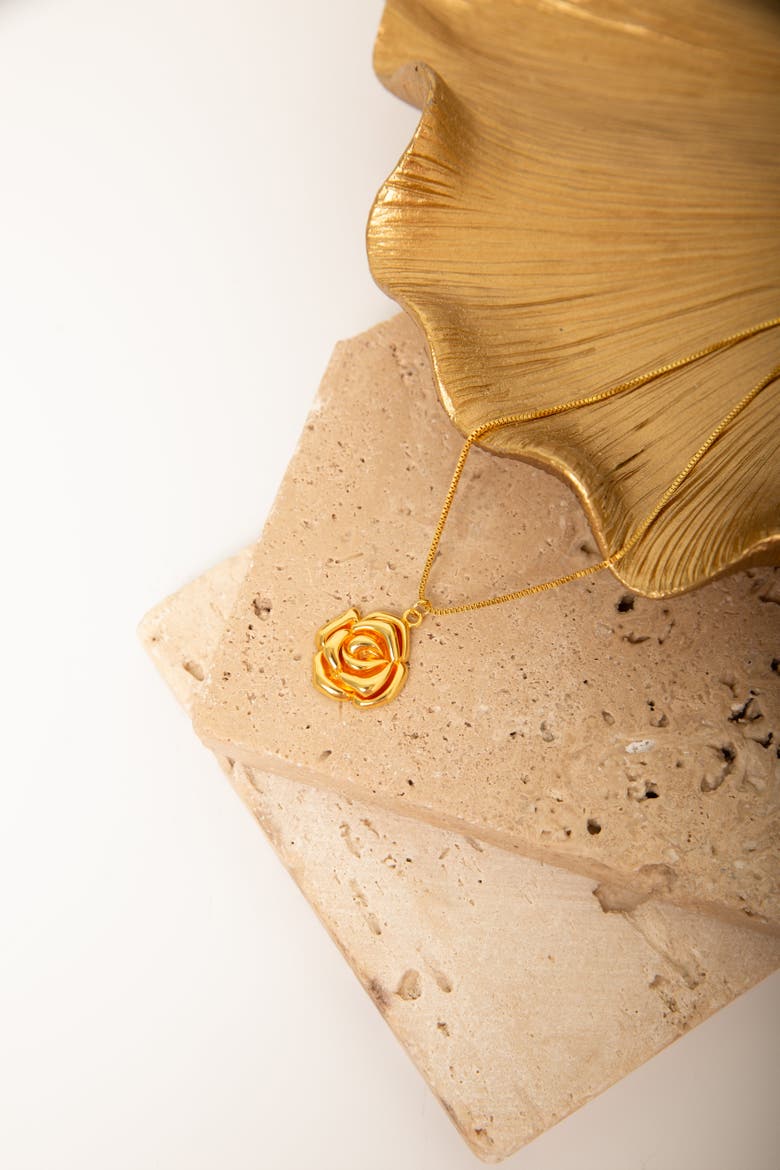 Mystic Rose Adjustable Necklace, Alternate, color, Gold