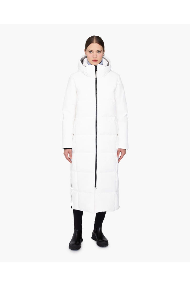 SOFIA | Hooded Down Winter Jacket, Alternate, color, Ivory