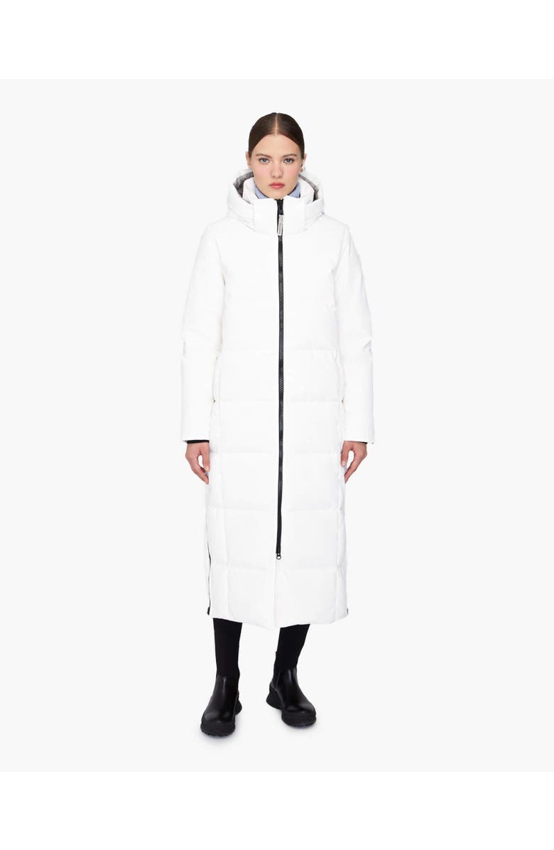 Quartz Co. SOFIA | Hooded Down Winter Jacket, Alternate, color, Ivory