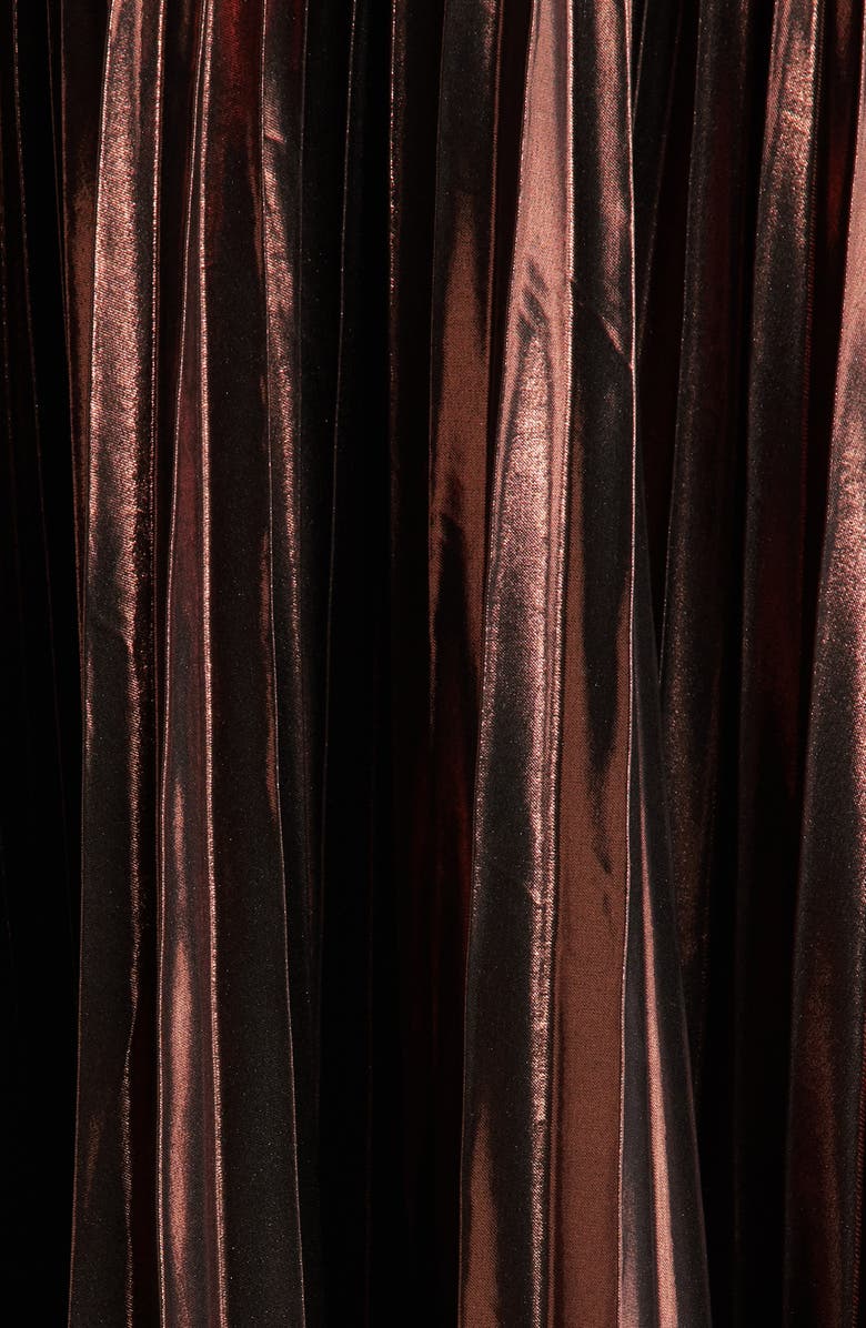 ASTR the Label Ascella Strapless A-Line Dress, Alternate, color, Metallic Brown