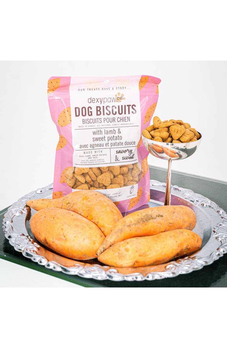 Dexypaws Lamb & Sweet Potato Dog Biscuits 12Oz Natural Pet Treats, Alternate, color, Brown