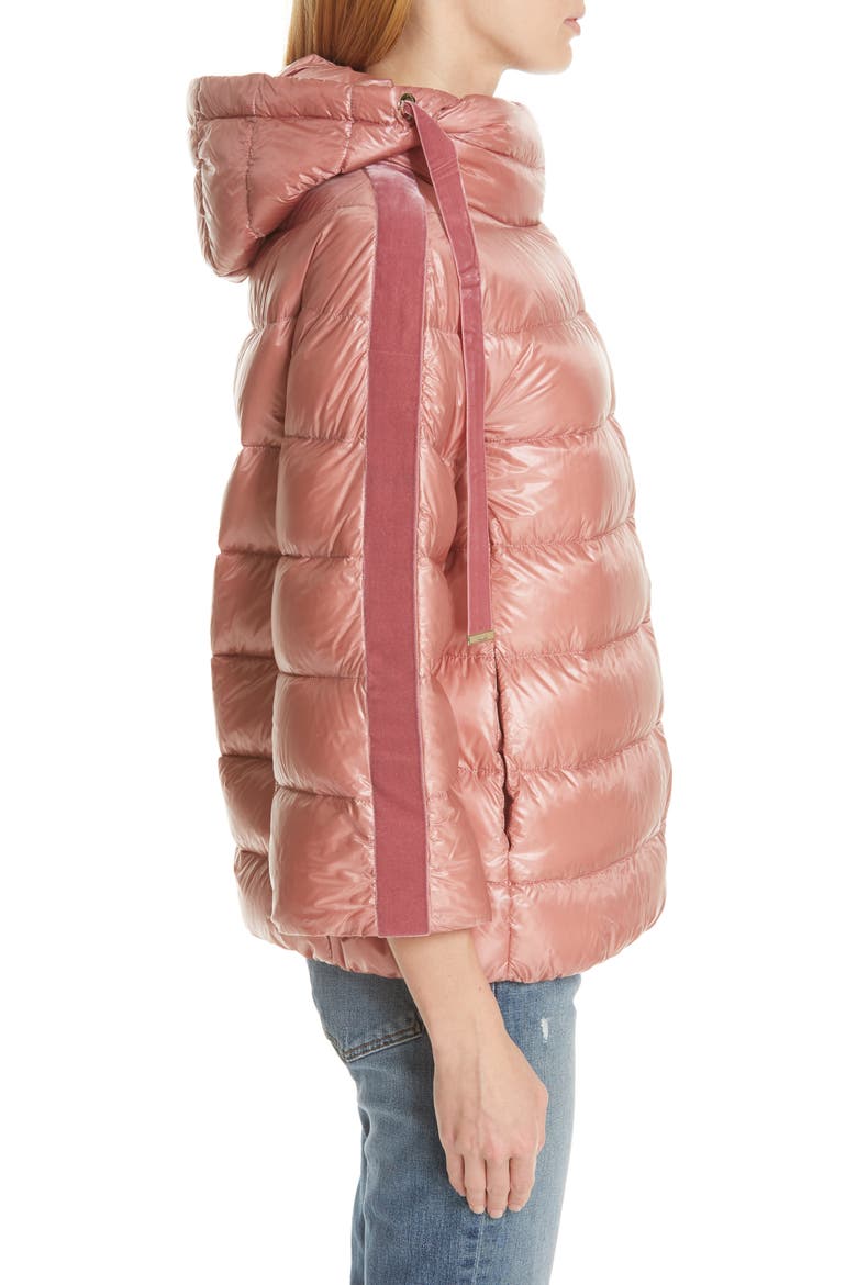 Quilted Down Puffer Coat, Alternate, color, PINK