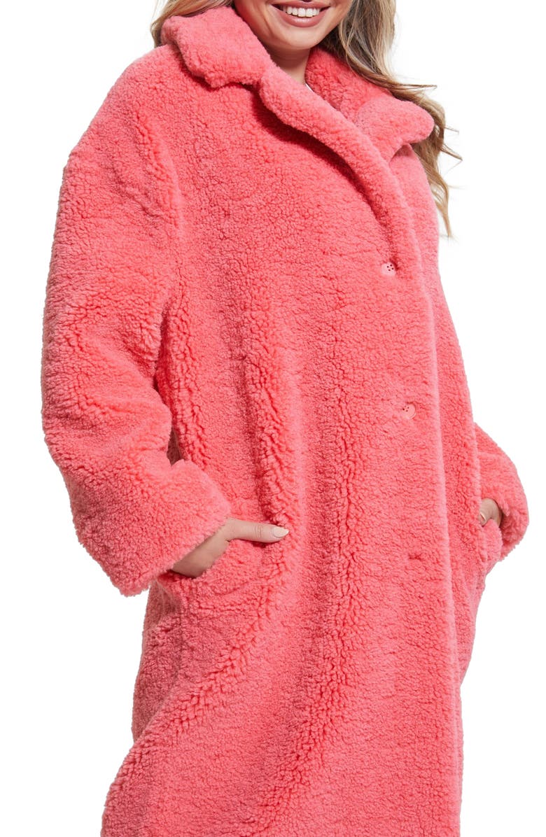 GUESS Alina Teddy Coat, Alternate, color,