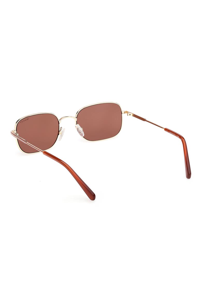 Rectangular Sunglasses, Alternate, color, GOLD / BROWN