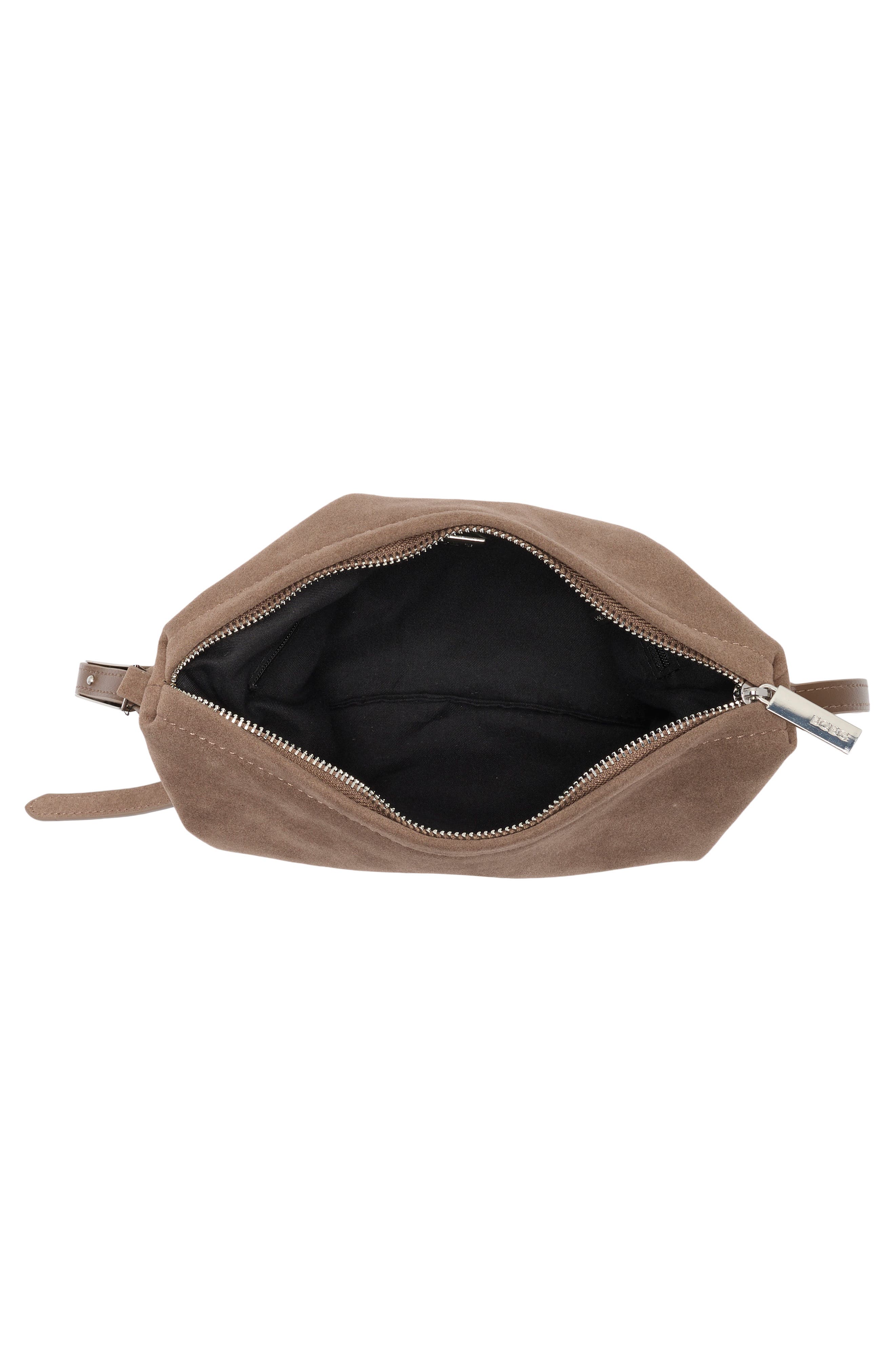 Drape Hodo Faux Suede Hobo, Alternate, color, MUSHROOM