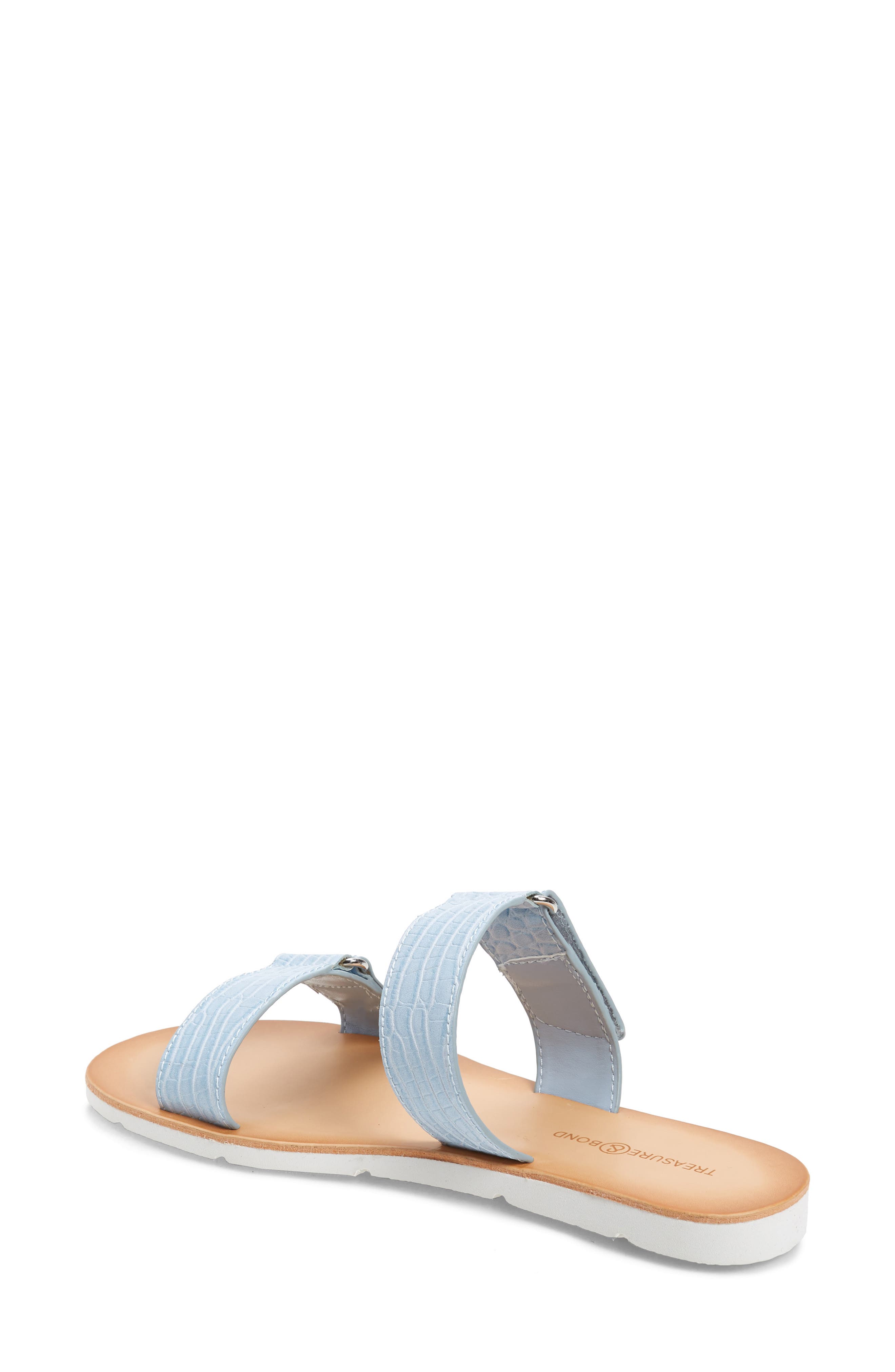 Sofia Slide Sandal, Alternate, color, LIGHT BLUE CROC FAUX LEATHER
