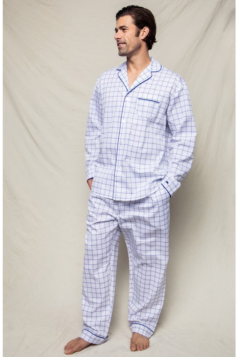 Nantucket Tattersall Pajamas, Alternate, color, WHITE