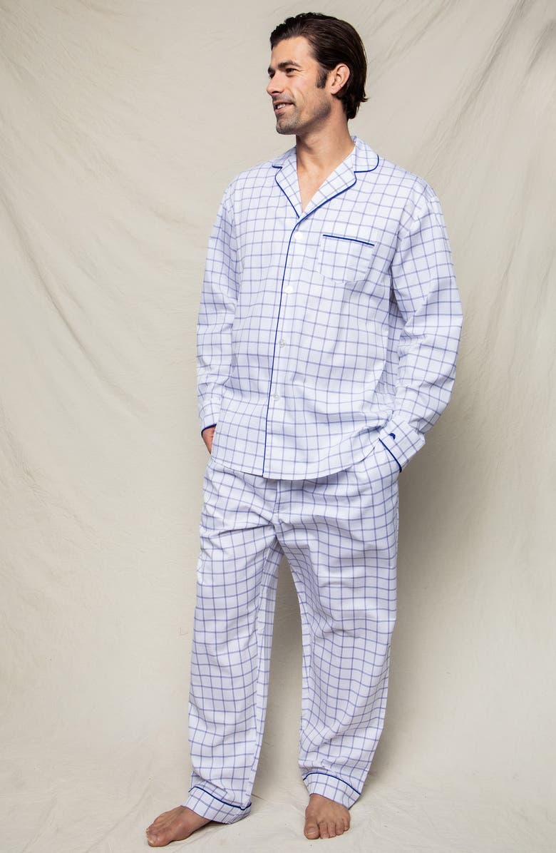Petite Plume Nantucket Tattersall Pajamas, Alternate, color, 