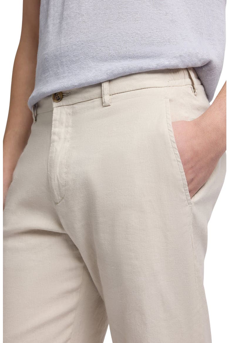 Stretch Linen Trouser, Alternate, color, Stone