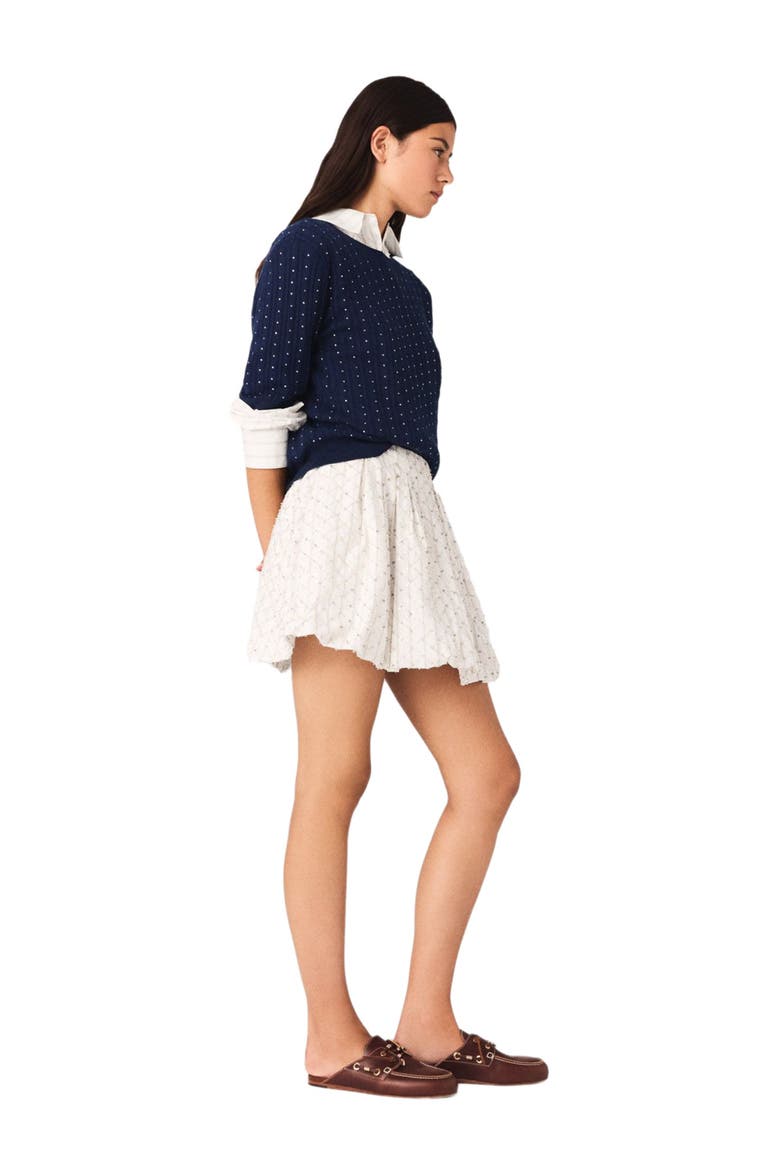 Beaded bubble skirt, Alternate, color, White