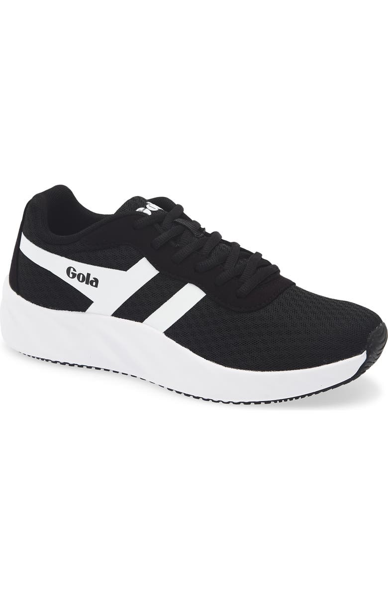 Gola Draken Running Shoe, Main, color, Black/ White