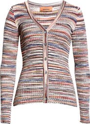 Missoni Rib Wool Blend Cardigan