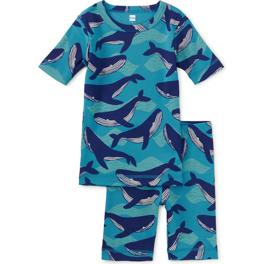 Tea Collection In Your Dreams Pajama Set 2.0 In Humpback Whales