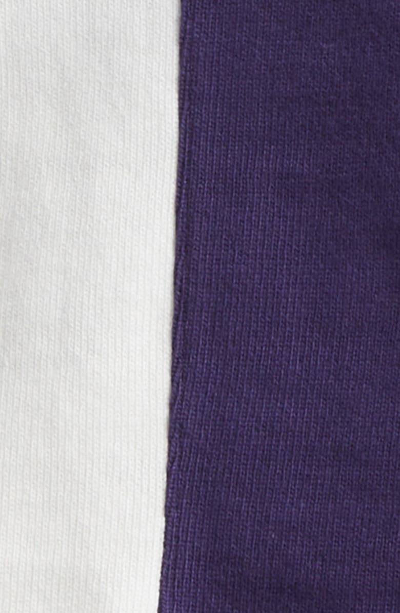 Bode Grandfather Colorblock Polo, Alternate, color, Navy/ White