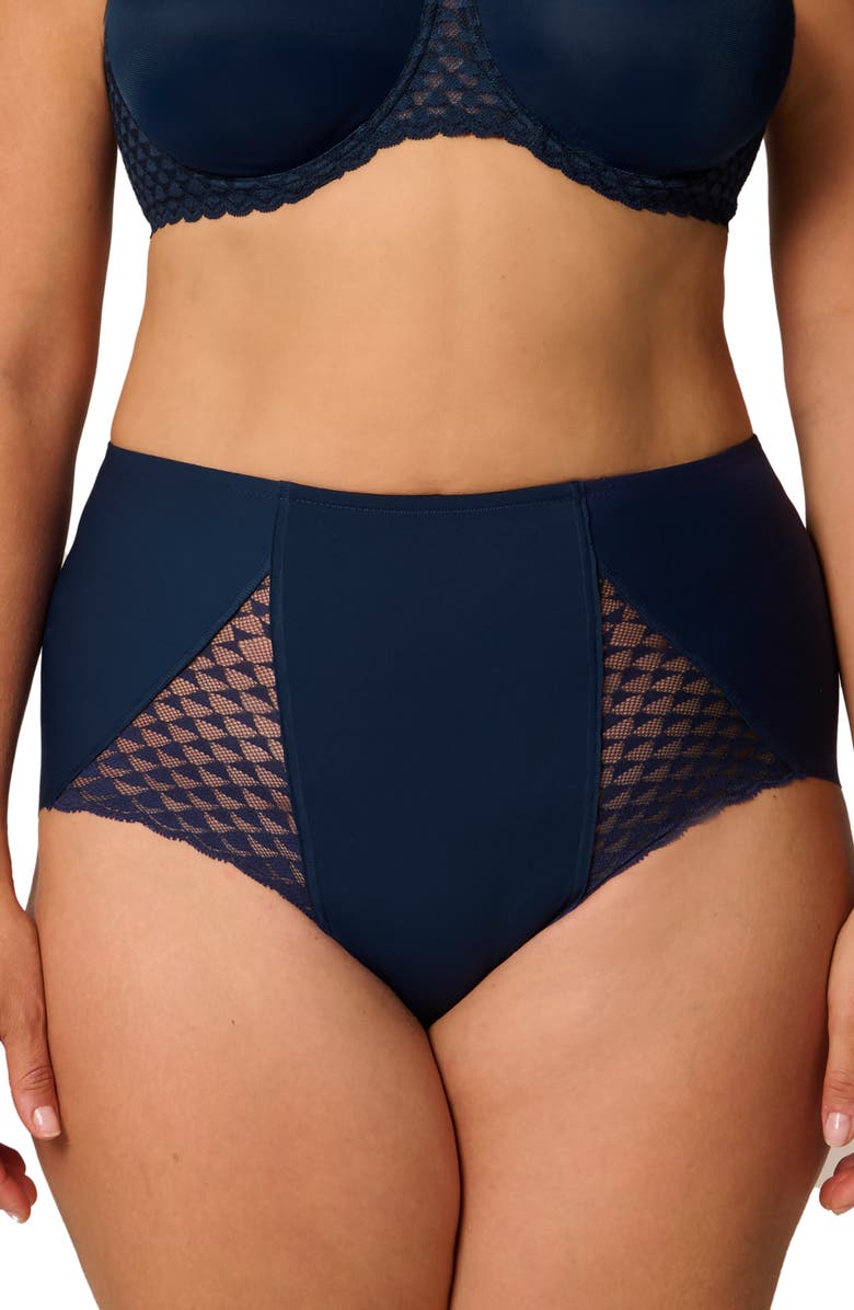 Simone Perele Subtile Control Briefs, Alternate, color, Midnight