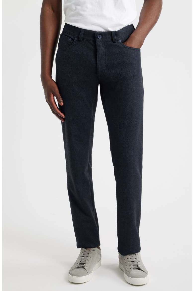 Chuck Hi Flex Modern Fit Five-Pocket Pants, Main, color, NAVY