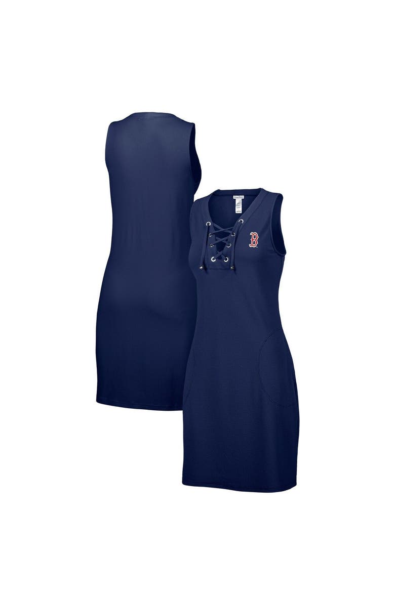 Tommy Bahama Women's Tommy Bahama Navy Boston Red Sox Island Cays Lace-Up Spa Dress, Alternate, color, 