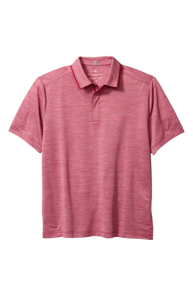 Tommy Bahama San Raphael IslandZone<sup>®</sup> Performance Half Zip Polo, Main, color, Shenanigans Red