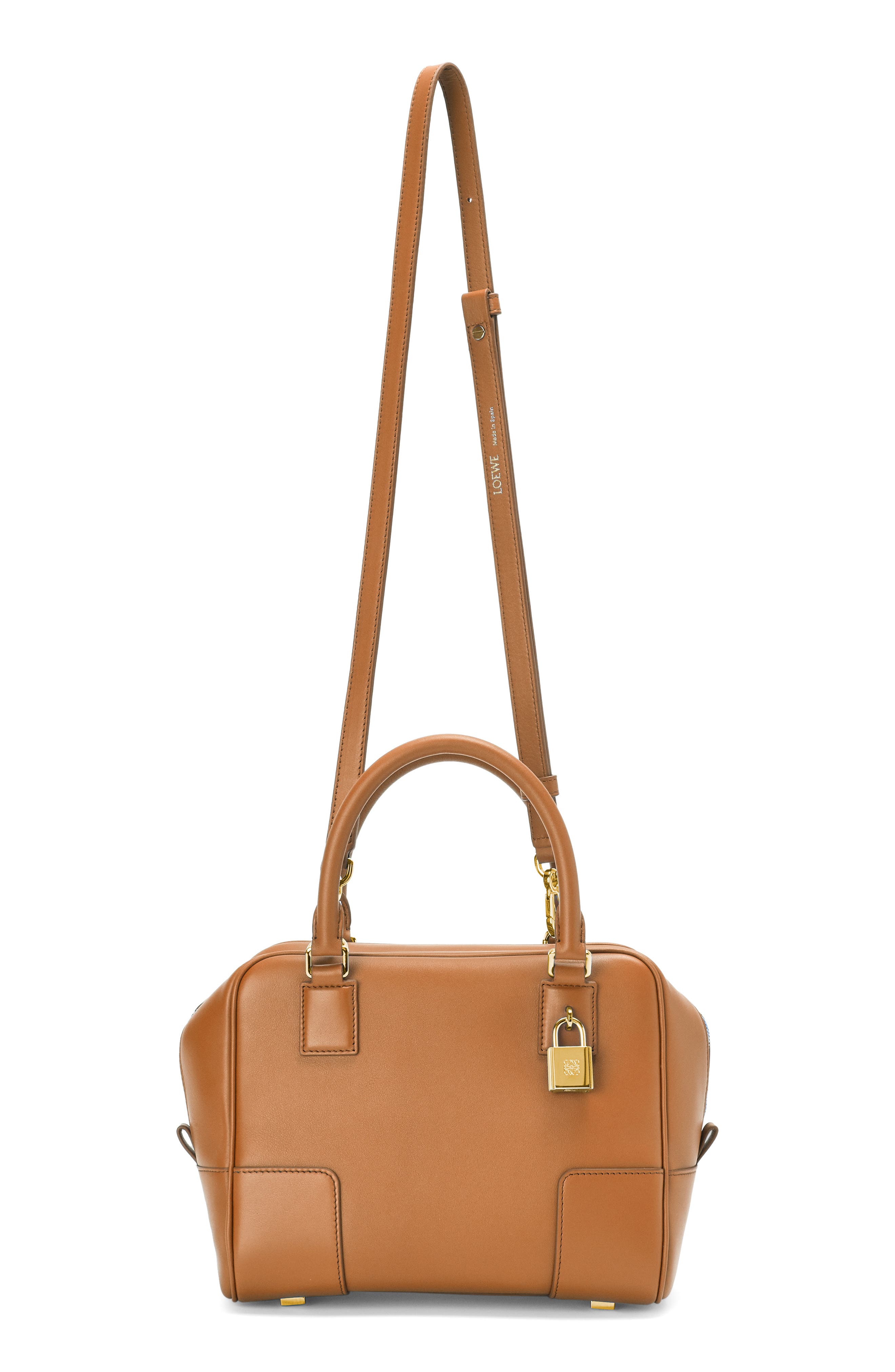 Loewe Amazona 19 Square Leather Satchel, Alternate, color, 