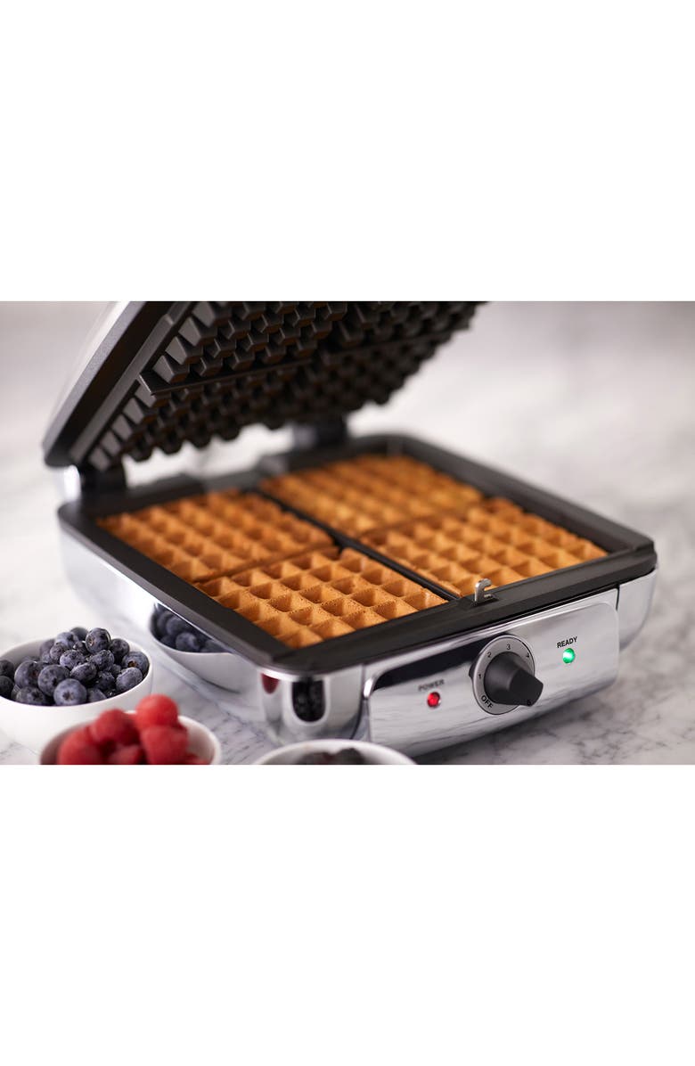 All-Clad Square Belgian Waffle Maker, Alternate, color, Stainless