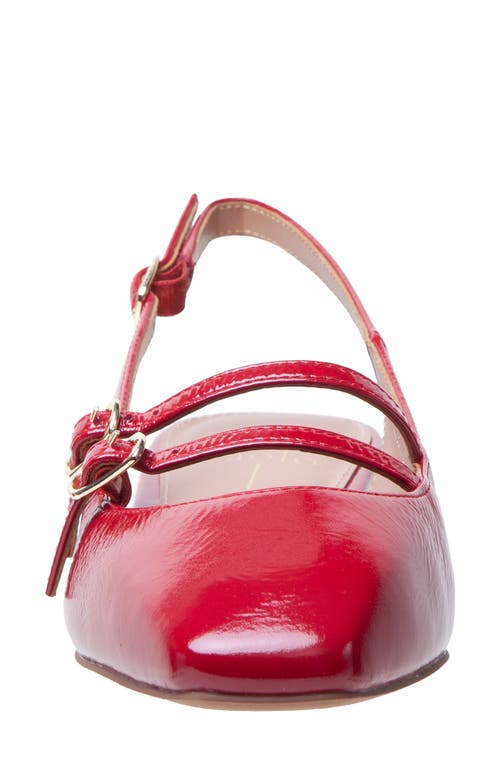Linea Paolo Cassianx Slingback Mary Jane Pump In Red