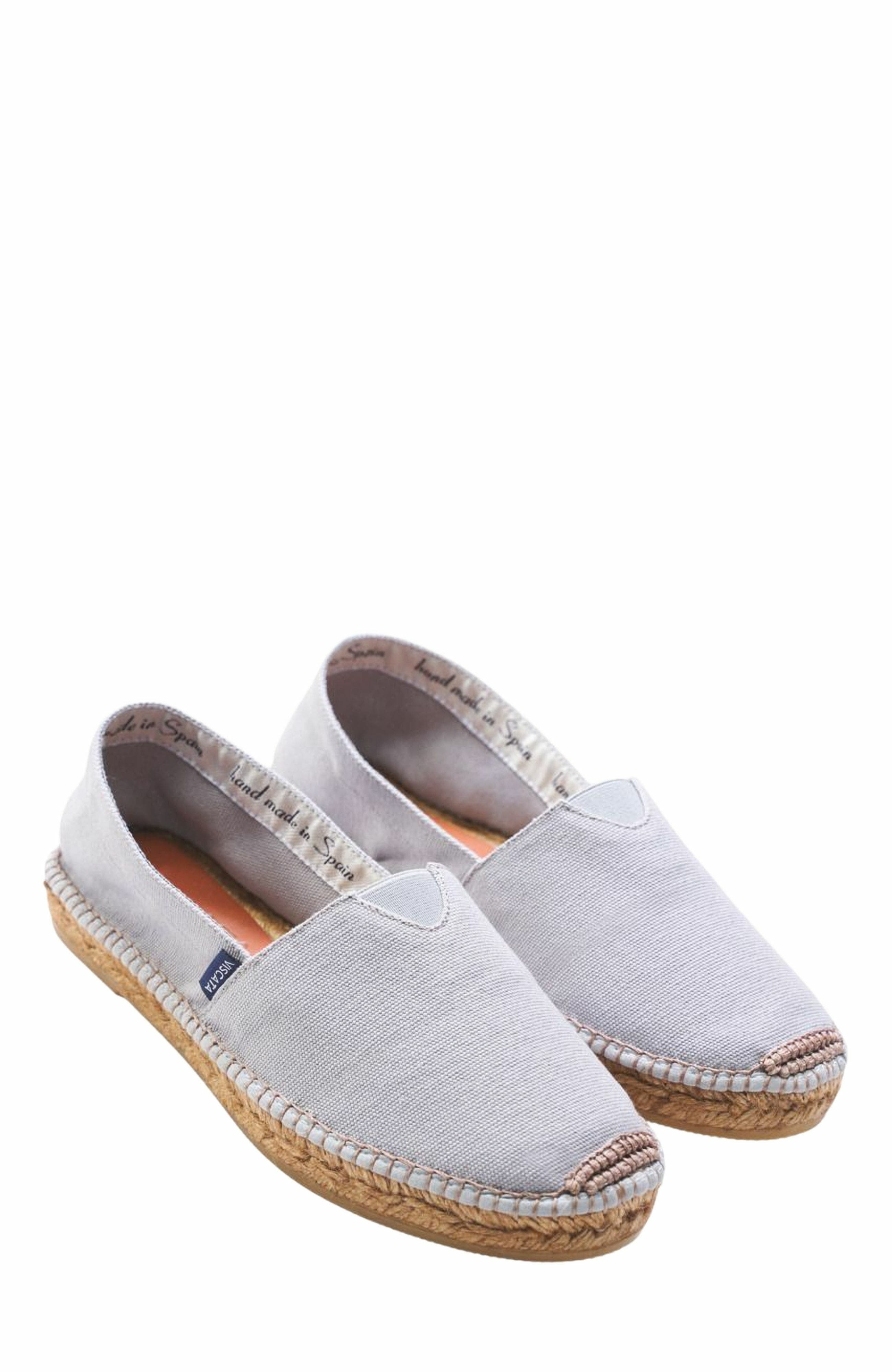 VISCATA Barceloneta Canvas Espadrille Flats, Alternate, color, Ash Grey
