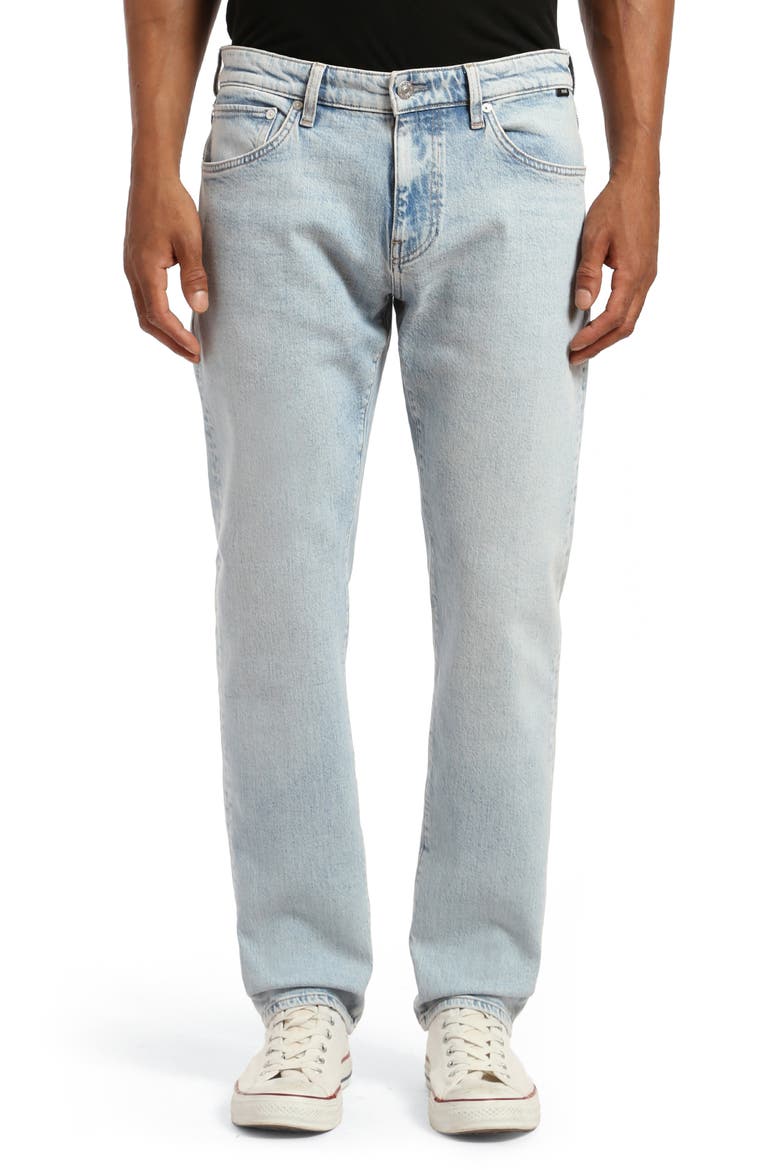 Marcus Slim Straight Leg Jeans, Main, color, BLEACHED RECYCLED BLUE