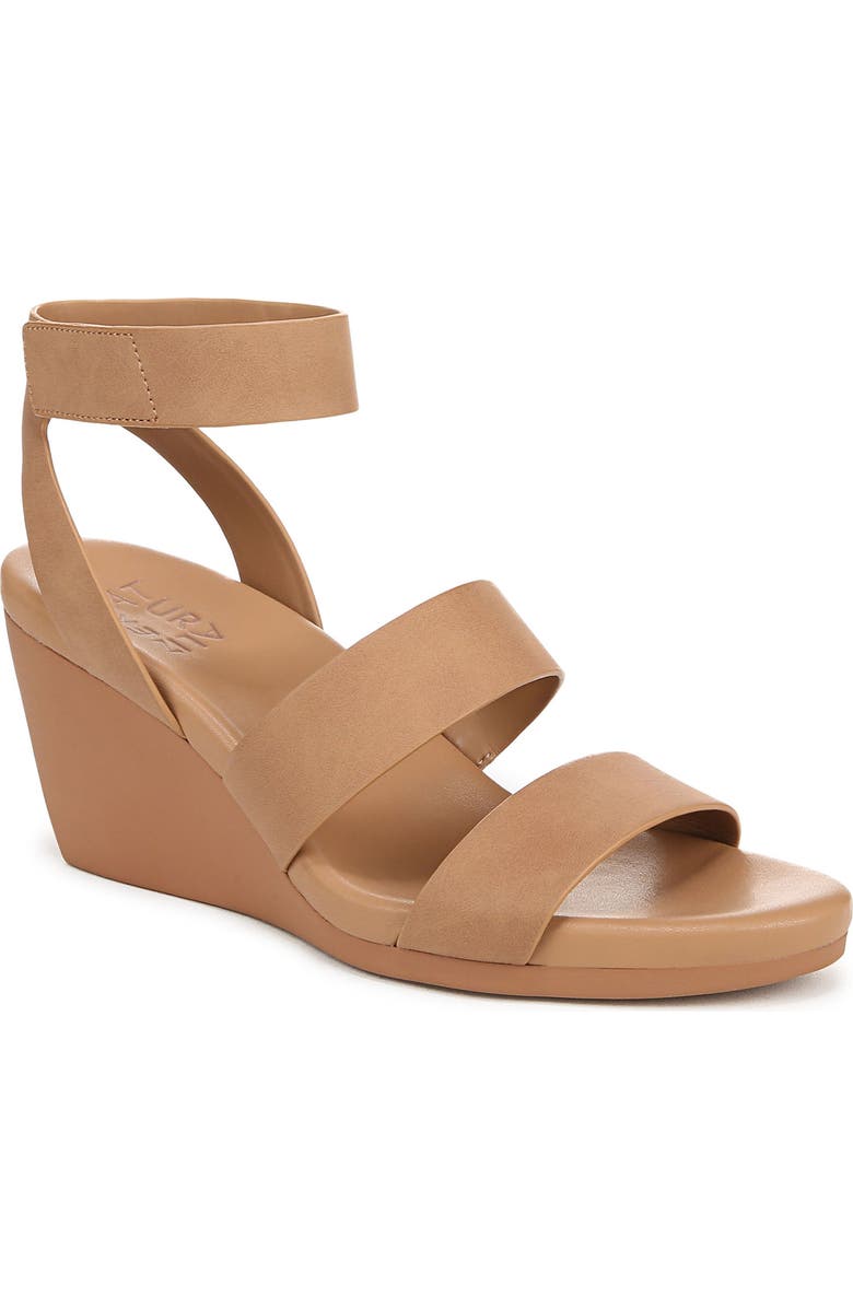 Naturalizer Priya Wedge Sandal, Main, color, Cookie Dough Brown