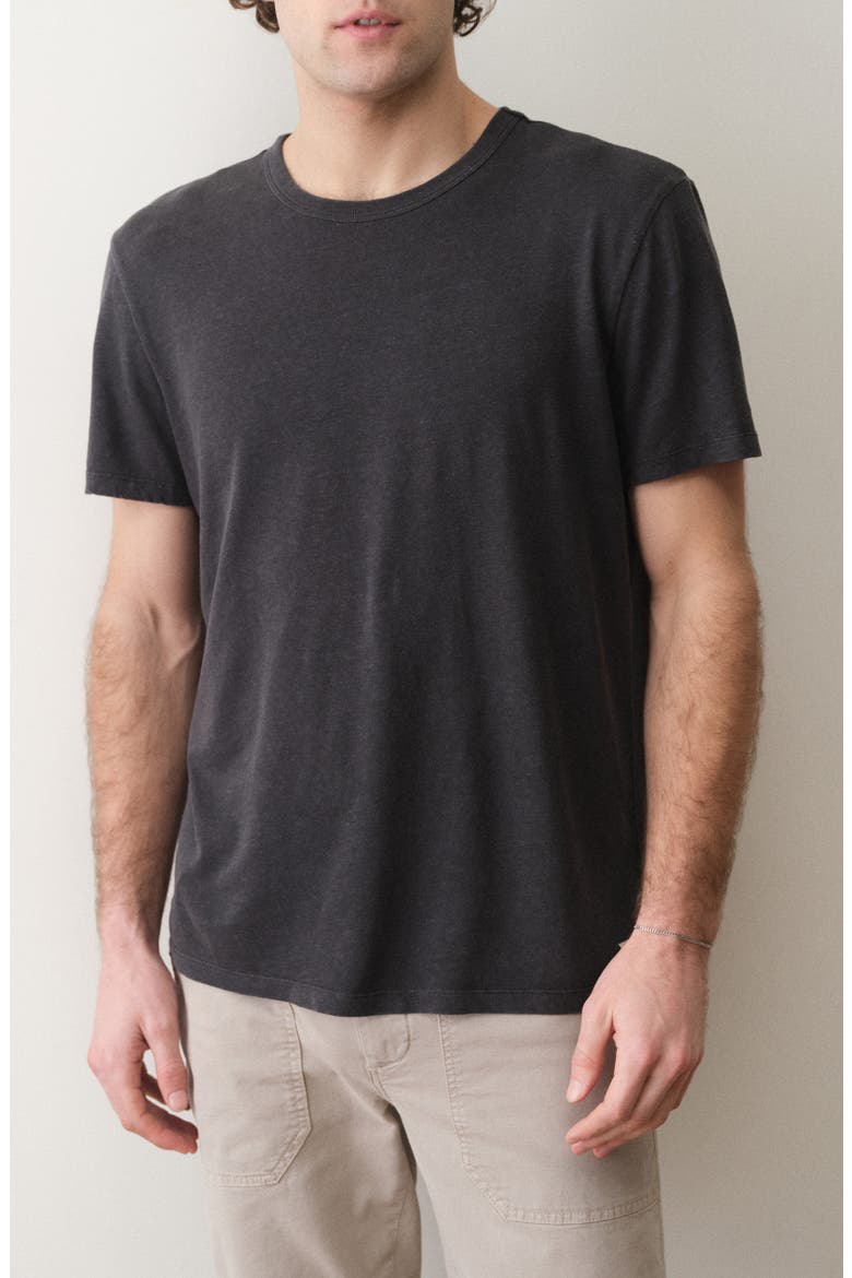 Relaxed Hemp Cotton Shorts, Main, color, FADED BLACK