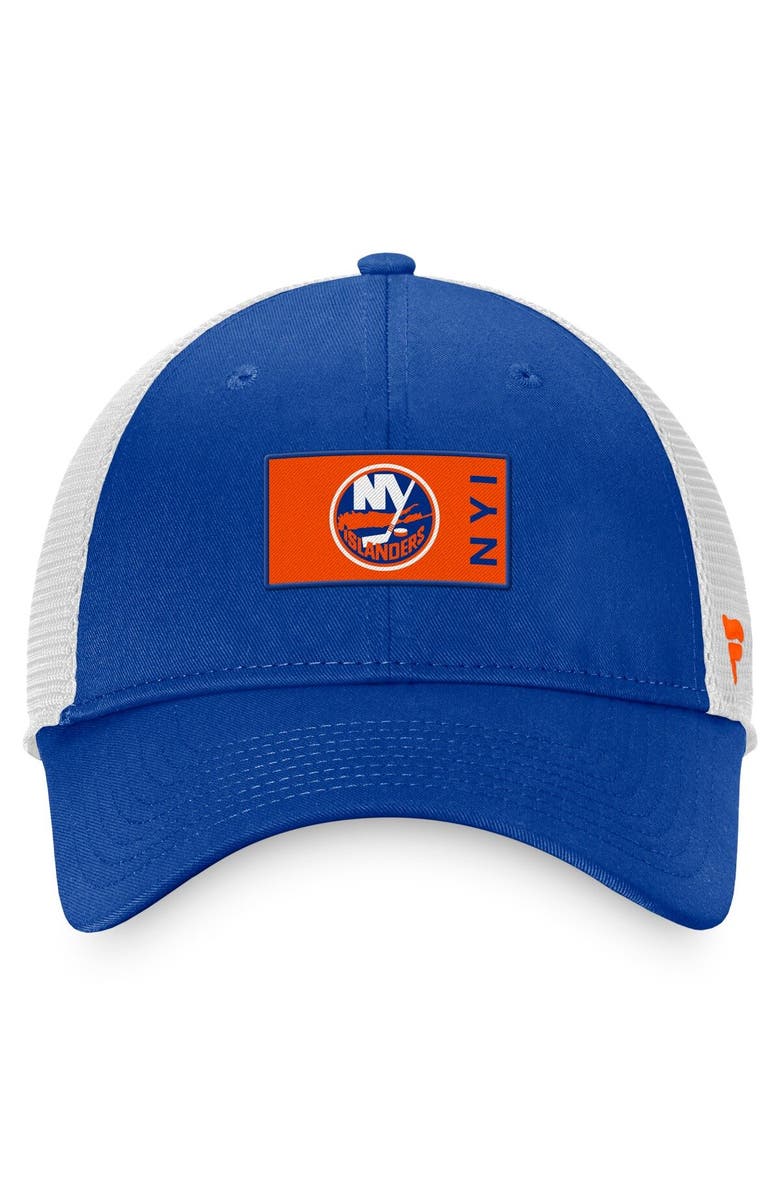 FANATICS Men's Fanatics Branded Royal New York Islanders Authentic Pro Rink Trucker Snapback Hat, Alternate, color, 
