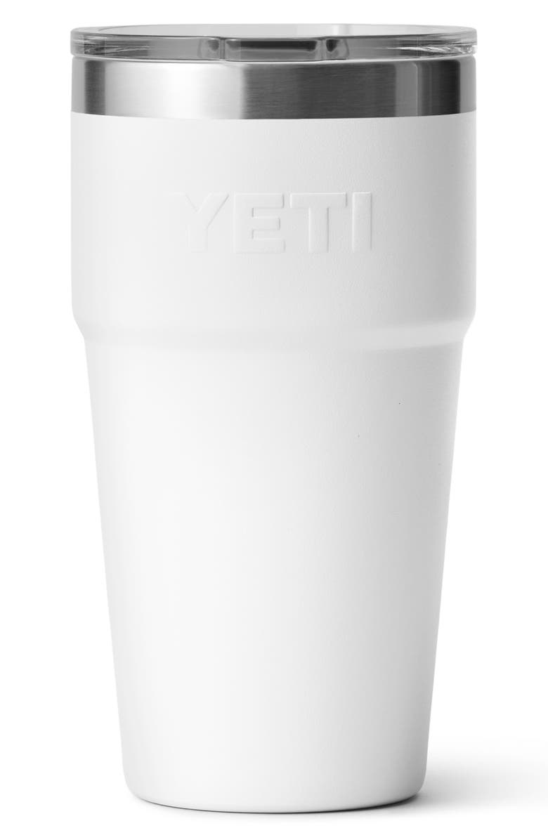 YETI Rambler 20-Ounce Stackable Cup, Alternate, color, White