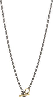 Armenta Pavé Diamond Toggle Pendant Necklace