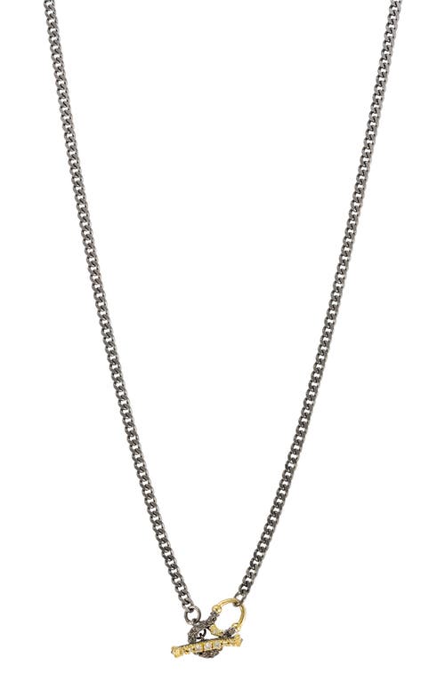 Armenta Pavé Diamond Toggle Pendant Necklace In Yellow Gold/diamond