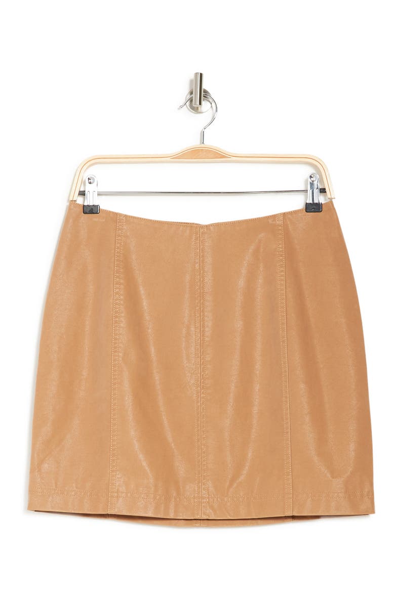 Free People Modern Femme Faux Leather Skirt, Alternate, color, 