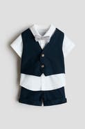 H&M 4-piece Linen-blend Dressy Set